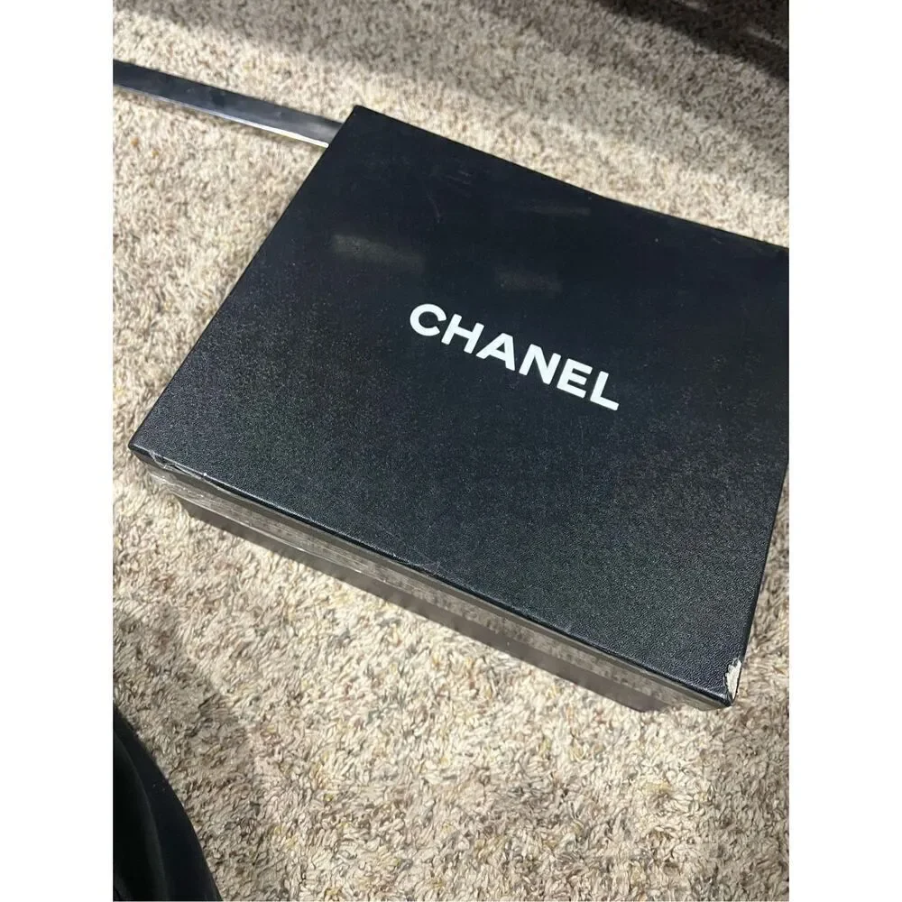 Chanel black sneakers size 36